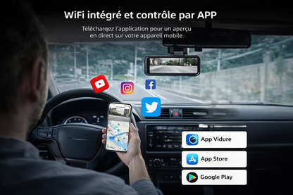 Dashcam 4K WiFi avec GPS et Vision Nocturne